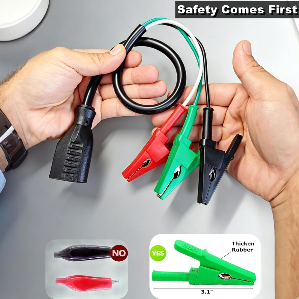 HVAC Circuit Breaker Finder Adapter Tool Kit for AC Gauges and Vacuum Pump Testing, Refrigeration Service Equipment Accessory for HVAC Maintenance