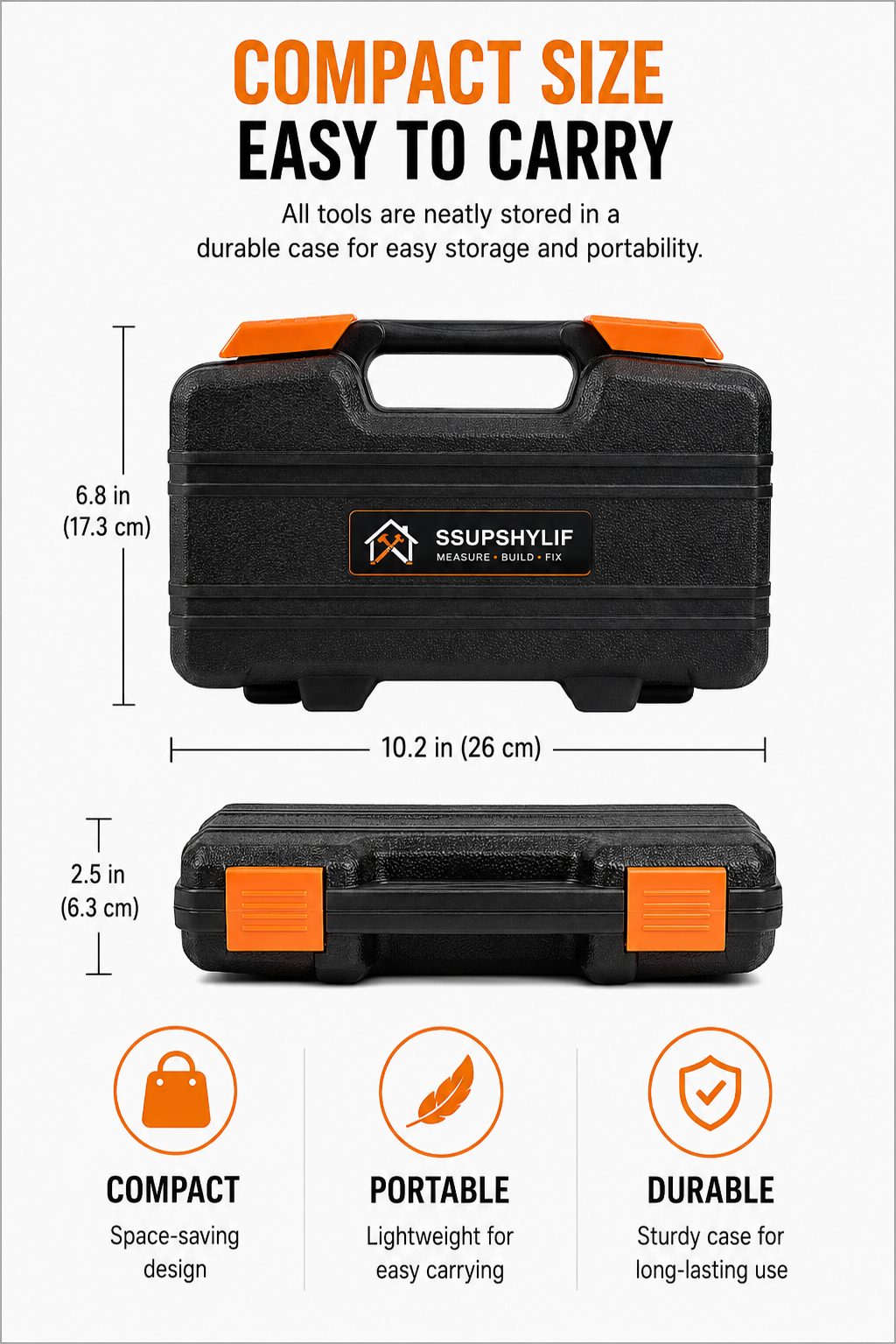 39-Piece Household Tool Set with Storage Case, Home Repair Hand Tool Kit for DIY, Furniture Assembly, Maintenance & Daily Household Repairs